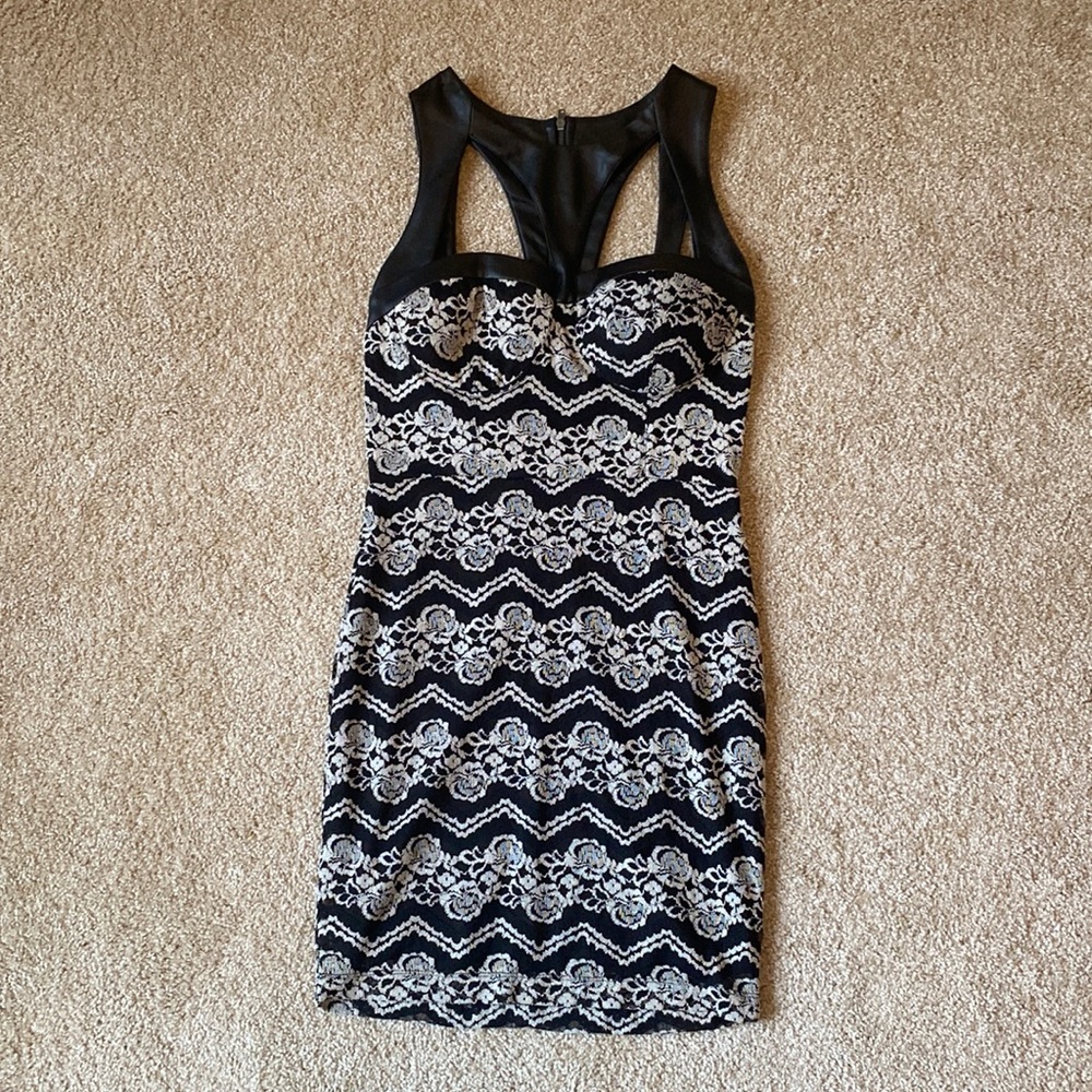 Black Lace Mini Dress